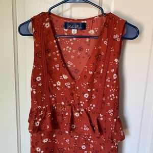 Red flower dress from Francesca’s
